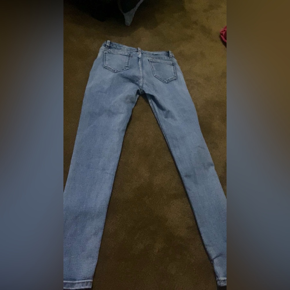 Light denim jeans